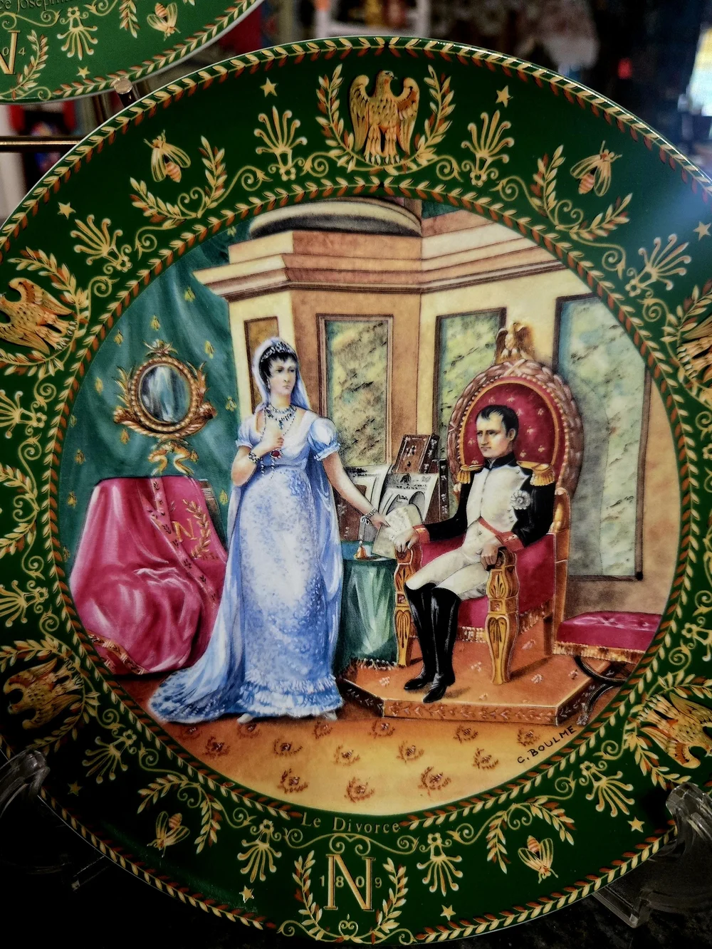 vintage limited-edition D'Arceau Limoges Porcelain Collector Plates Set Of 3